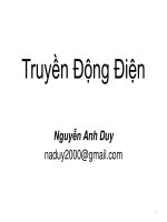 Bài giảng truyền động điện  chương 1   nguyễn anh duy