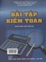 Bài tập Kiểm toán  - giáo trình đại học