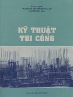 Kỹ thuật thi công công trinhg