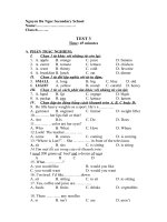 tieng anh 6 - test 3