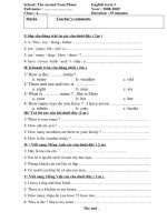 đề TA 4 cuối K1(08-09)