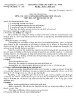 Các bài tham luận hội thảo môn Hóa học tỉnh Đồng Tháp