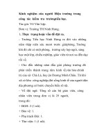 Kinh  nghiệm  của  người  Hiệu  trưởng  trong  công  tác  kiểm  tra  trườngtiểu học