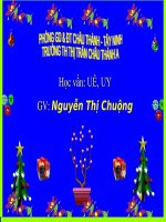 HỌC VẦN UE, UY