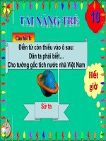 Tài năng trẻ 20-11 vòng 2
