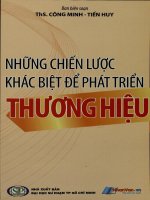 Những chiến lược khác biệt để phát triển thương hiệu