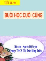 Ngữ văn 6- tiết 89,90 Buổi học cuối cùng