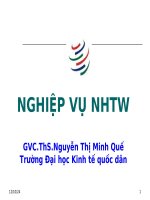 Slide môn nghiệp vụ ngân hàng trung ương: Chương 7: Nghiệp vụ thanh tra của ngân hàng trung ương