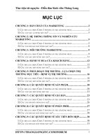 trắc nghiệm môn  Marketing