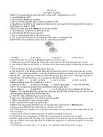 Đề thi thử TS ĐH môn Sinh học số 19