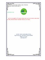 ĐỀ tài NGHIÊN cứu KHẢ NĂNG sản XUẤT ETANOL SINH học từ thân cây ngô