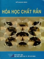 Giáo trình Hóa học chất rắn
