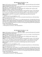 Đề chọn đội tuyển hóa 11