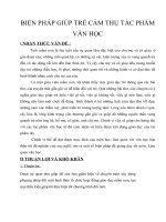 sáng kiến kinh nghiệm BIỆN PHÁP GIÚP TRẺ CẢM THỤ TÁC PHẨM VĂN HỌC