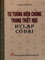 Tư tưởng biện chứng trong triết học Hy Lạp cổ đại