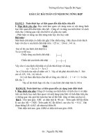 Các bài toán có nội dung tổng hợp