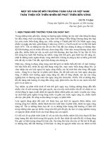 một số vấn đề môi trường toàn cầu và việt nam thân thiện với thiên nhiên để phát triẻn bền vững