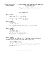 Đề thi HSG Toán 7 huyện Quế Sơn