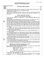 CHƯƠNG TRÌNH HĐGDNGLL THÁNG 11