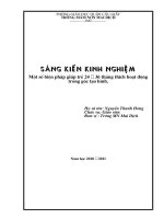 Một số biện pháp giúp trẻ 24  36 tháng thích hoạt động trong góc tạo hình