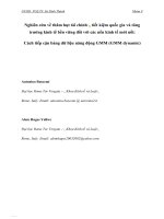 Nghiên cứu về thâm hụt tài chính ,, tiết kiệm quốc gia và tăng trưởng kinh tế bền vững đối với các nền kinh tế mới nổi