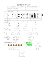 ĐỀ THI TOÁN LỚP 1 CUỐI KÌ 1 - (2001)