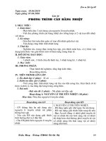 Tiết 30. Phương trình cân bằng nhiệt