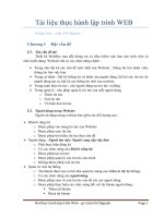 tài liệu thực hành lập trình web