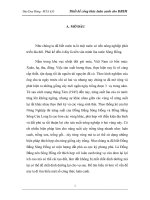 Tiểu luận Thiết kế công thức luân canh cho Đông bằng sông Hồng