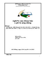 NGHIÊN CỨU KHOA HỌC SƯ PHẠM ỨNG DỤNG NÂNG CAO CHẤT LƯỢNG GD ÂM NHẠC CHO TRẺ 5 - 6 TUỔI THÔNG QUA VIỆC LỰA CHỌN CÁC BÀI HÁT DÂN CA ĐỂ DẠY TRẺ MÚA HÁT
