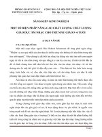 SÁNG KIẾN KINH NGHIỆM MỘT SỐ BIỆN PHÁP NÂNG CAO CHẤT LƯỢNG CHẤT LƯỢNG GIÁO DỤC ÂM NHẠC CHO TRẺ MẪU GIÁO 5 -6 TUỔI