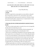 SKKN Quan hệ giữa công thức phân tử, công thức cấu tạo hợp chất hữu cơ và độ bất bão hòa