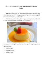 Cách làm bánh flan thơm ngon đơn giản dễ làm nhất