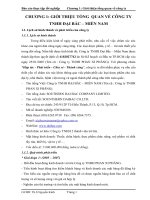 báo cáo thực tập tại công ty TNHH đại bắc – miền nam