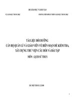 Tài liệu bồi dưỡng thiết kế ma trận