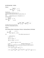 Bài tập đạo hàm vi phân