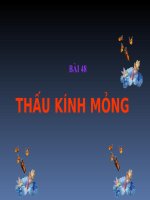 Bài 29: Thấu kính mỏng.ppt