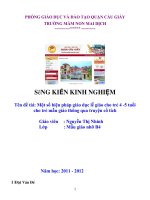 Một số biện pháp giáo dục lễ giáo cho trẻ 4  5 tuổi cho trẻ mãu giáo thông qua chuyện cổ tích