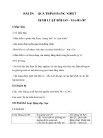 BÀI 29: Định luật Bôi lơ mariot