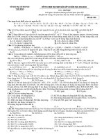 Thi thử ĐH chuyên Quảng Bình(có đáp án)
