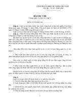 Bài dự thi Luật cư trú