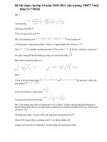 ĐỀ thi lớp 10 THPT Vĩnh Bảo