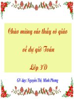 Toán lớp 3 - Diện tích Hình chữ nhật