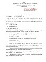 Giáo trình Luật thương mại 2 - Chương 2 HỢP ĐỒNG THƯƠNG MẠI VÀ XỬ LÝ VI PHẠM TRONG KINH DOANH THƯƠNG MẠI, tháng 8-2014