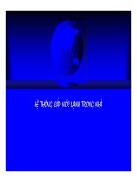 Bài giảng hệ thống cấp nước lạnh trong nhà