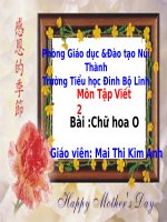 Tập Viết 2:Chữ hoa O