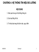 Bài giảng trang bị điện ô tô   chương 4  hệ thống tín hiệu đo lường