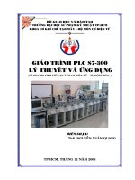 Giáo trình PLC S7-300 Lý thuyết và ứng dụng Phần 1 - ThS. Nguyễn Xuân Quang