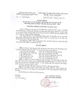 Số: 27/QD9-PGDĐT Quyết định v/v chọn cử CB, GV ôn tập cho các cháu dự thi cấp tỉnh