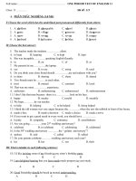 kiem tra lop 11 lan 1 hk2